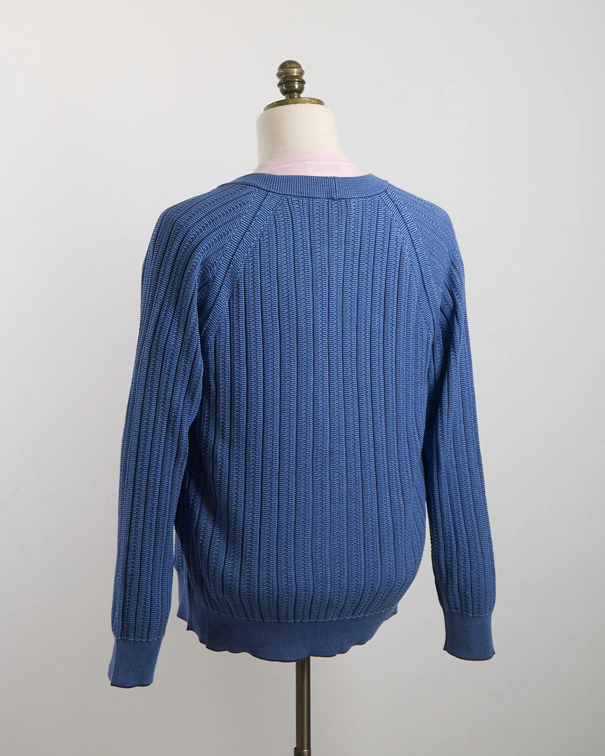 12 Gauge Bicolor Raglan Sleeve Cardigan With Pockets
