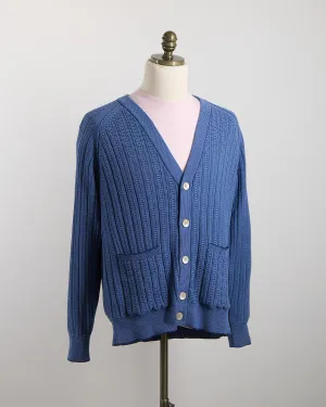 12 Gauge Bicolor Raglan Sleeve Cardigan With Pockets