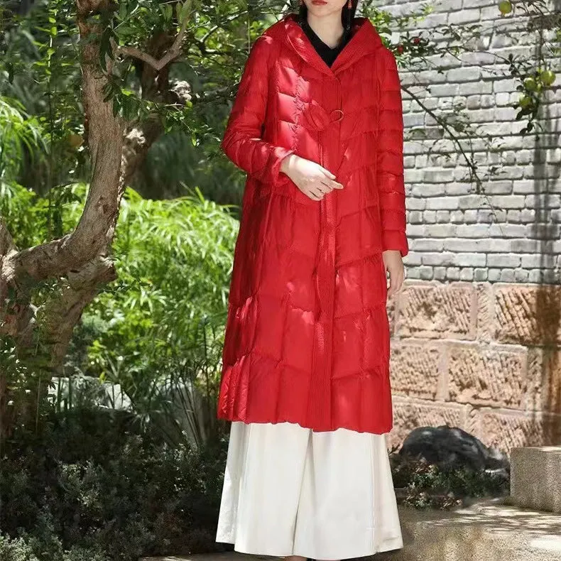 Long  Puffed Jackets Sweater Coat Women's Wholesale