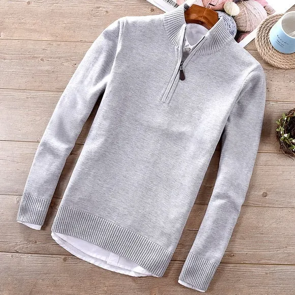 Men's Thin Wool  Sweaters /  Mandarin collar sweaters